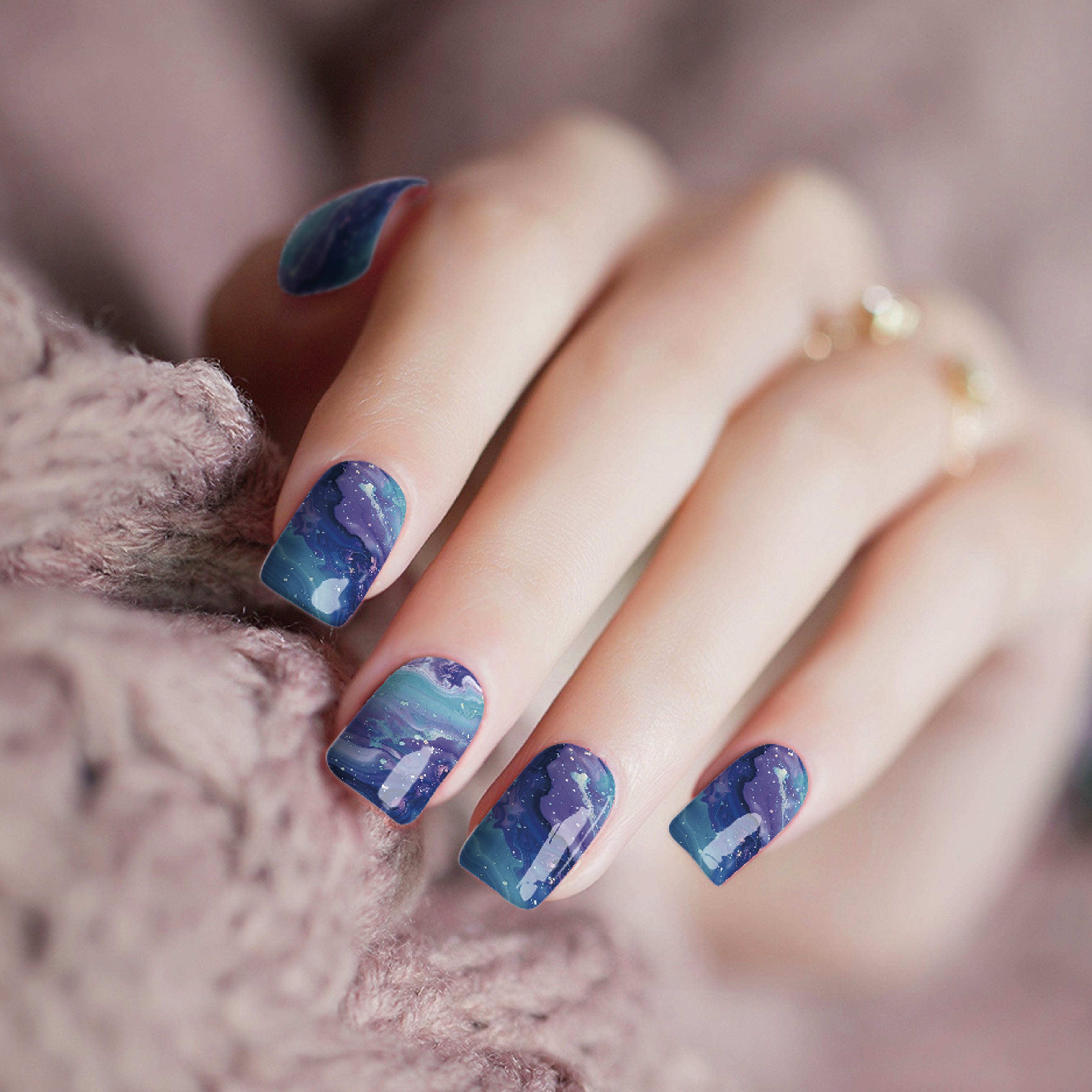 Blue Galaxy Marble