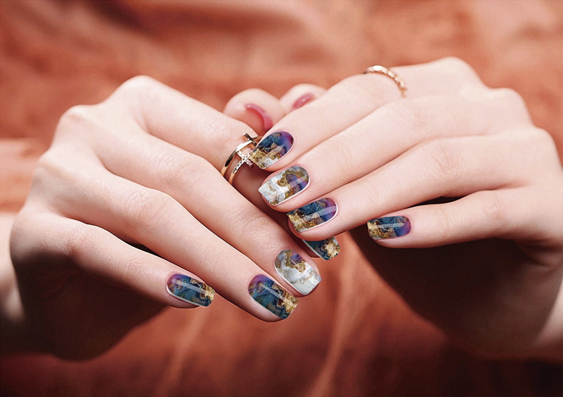 Rainbow Spill Marble