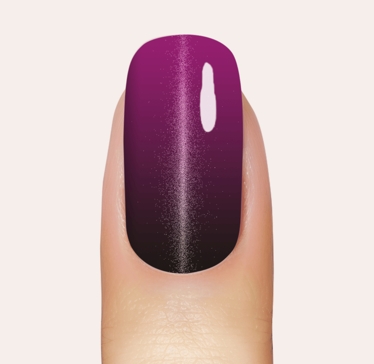 UV Gel: Fuchsia Ombré Cateye