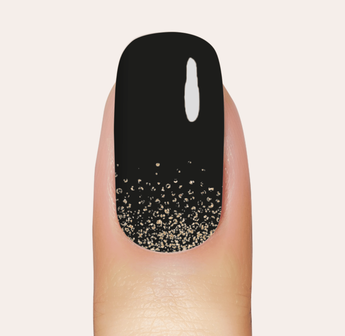 UV Gel: Midnight Gold Ombré