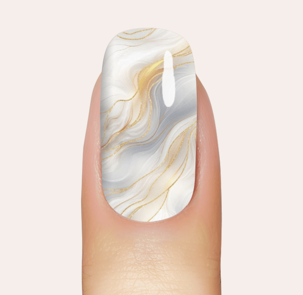 UV Gel: Vanilla Marble