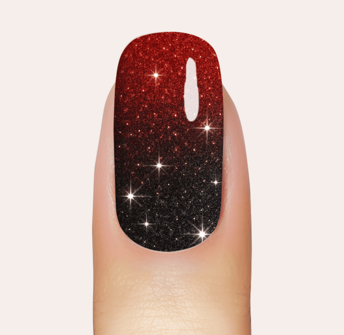 UV Gel: Scarlet Glitter Ombré